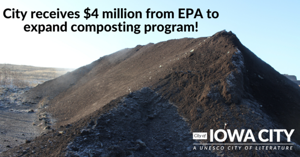 A pile of compost is shown. 