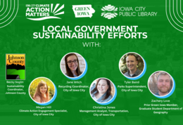 a graphic for Local Government Sustainability Efforts event