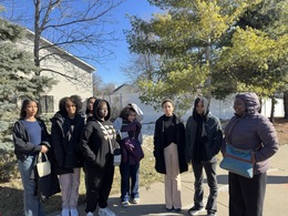 participants in a Bus Buddy event are pictured