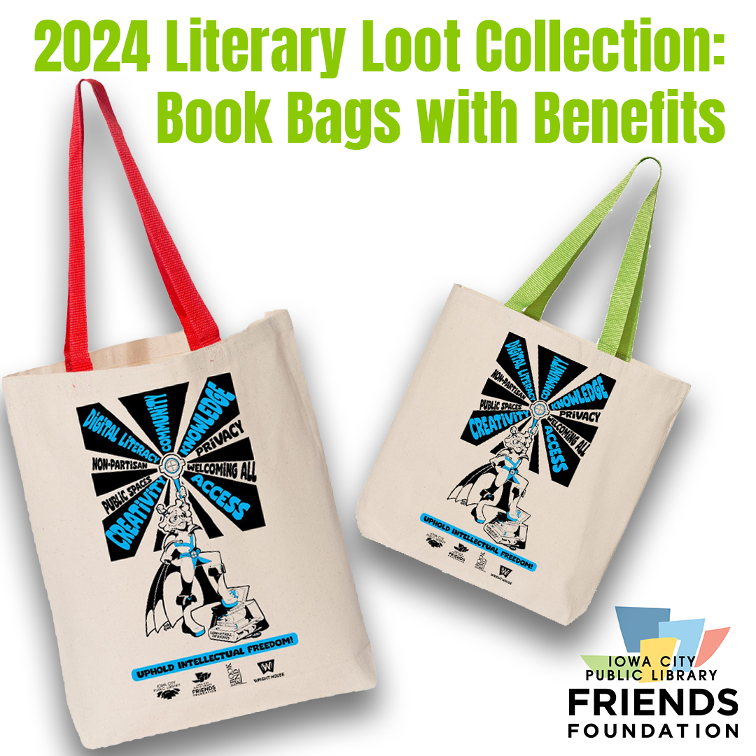 Iowa City Public Library Friends Foundation launches 2024 literary loot collection: Book bags with benefits