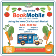 ICPL Bookmobile at Iowa City Farmers Market