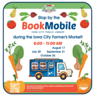 Bookmobile at the Iowa City Farmers Market! 