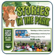 Stories in the Park with the ICPL Bookmobile