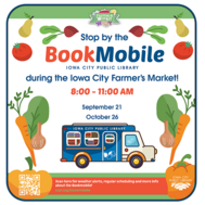 ICPL Bookmobile at Iowa City Farmers Market