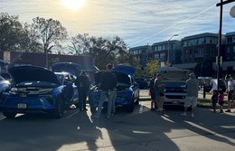 attendees at the 2024 EV Car Show