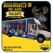 ICPL Bookmobile @ Iowa Heartlanders Fan Appreciation Pregame Tailgate