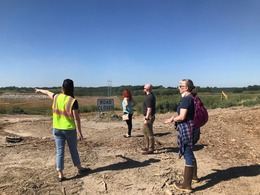a landfill tour group is shown