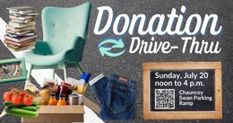 donation drive thru invitation