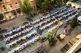 Farm to Street dinner is pictured