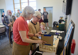 Solar art show participants are pictured