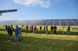 An airport solar tour is pictured