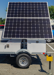 a mobile solar generator is pictured