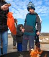 marshmallow roasting at Freeze Fest