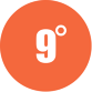 9 degrees