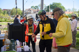 Participants at Bike to Work Breakfast 2026