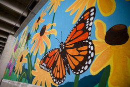 portion of One Earth mural
