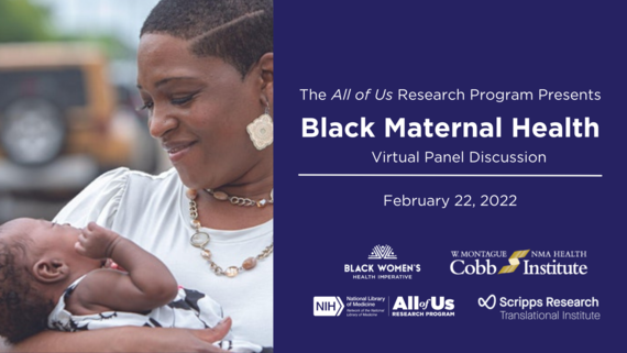 Black Maternal Health Panel on January 22 at 12noon eastern