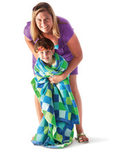 mother son swim image