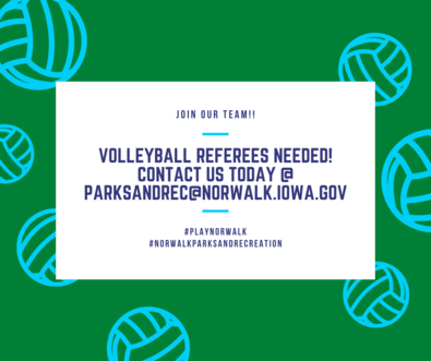 Volleyball referees needed!