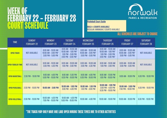 COURT SCHEDULE