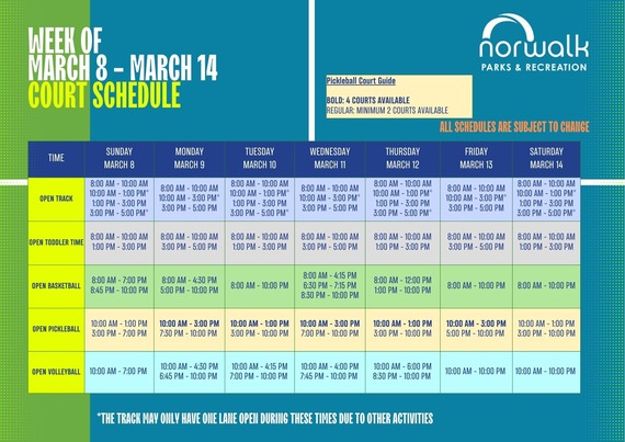 court schedule