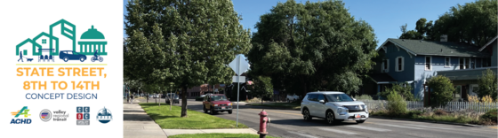 State Street with project logo