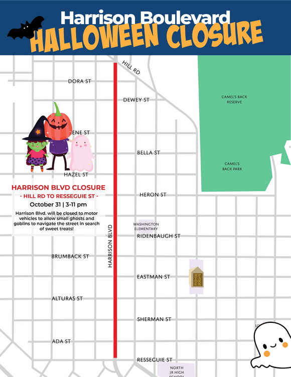Harrison Boulevard Halloween Closure 2023
