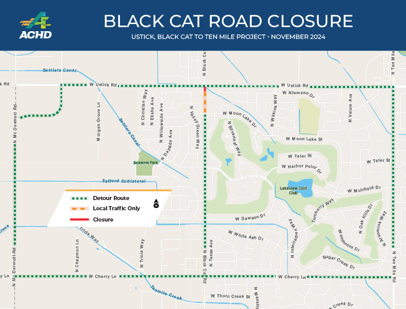 Black Cat Detour Map