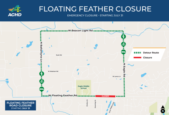 Floating Feather Detour Map