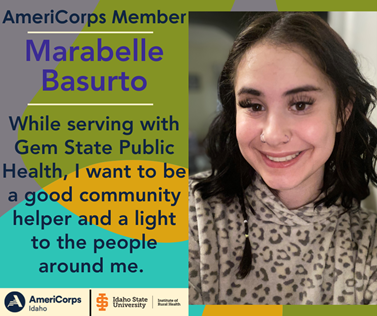 Photo and brief introduction to AmeriCorps Member Marabelle Basurto