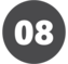 White number 8 in gray circle