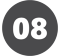 White number 8 in gray circle