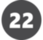 White 22 in a gray circle