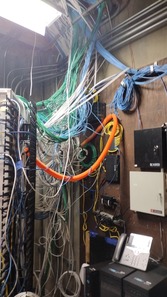 Before picture from ISDA cabling project Feb 2024