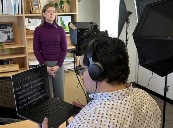 Sergio in video shoot