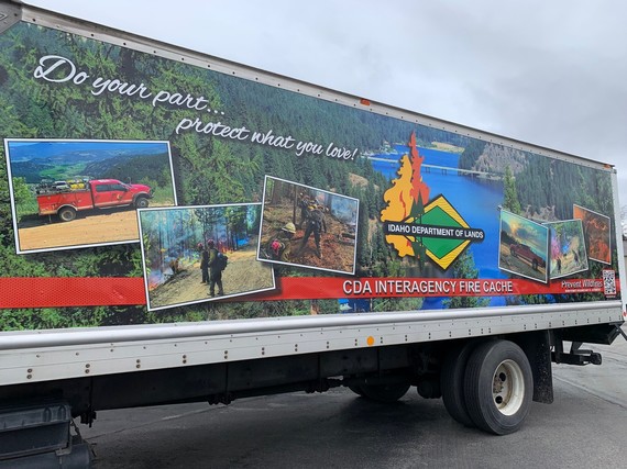 wrapped truck