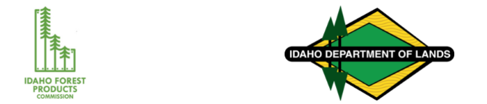Idaho Department of Lands and Idaho Forest Products Commission Logos