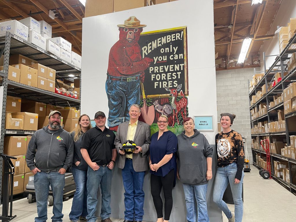 Governor Little Visits IDL's CDA Interagency Fire Cache