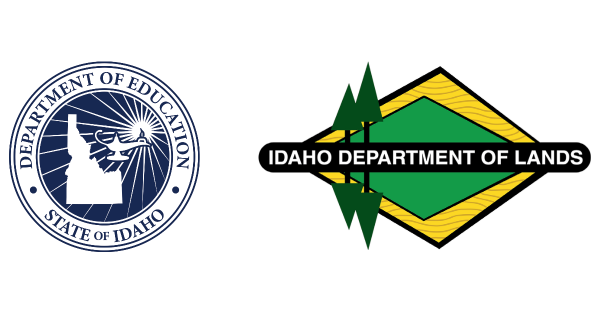 Idaho State Department of Education and Idaho Department of Lands Logo Header