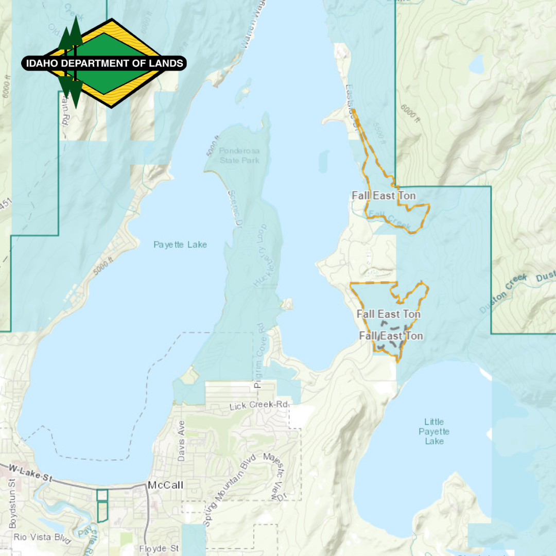 East Fall Ton Timber Sale Map