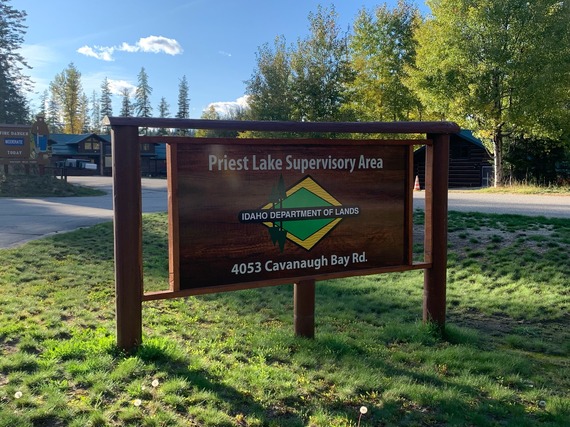 Priest Lake Supervisory Area Sign