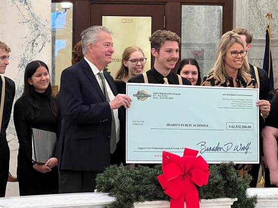 2023 Endowment Check Presentation at Capitol Building