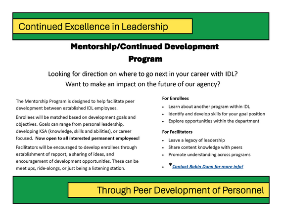 Mentoring flyer