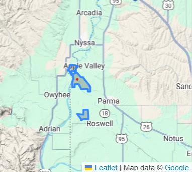 Fort Boise Wildlife Management Area map