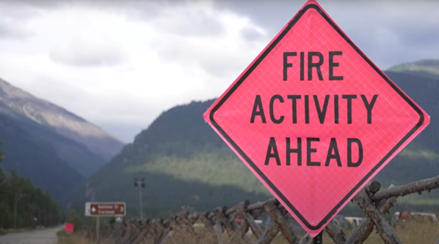 fire activity sign