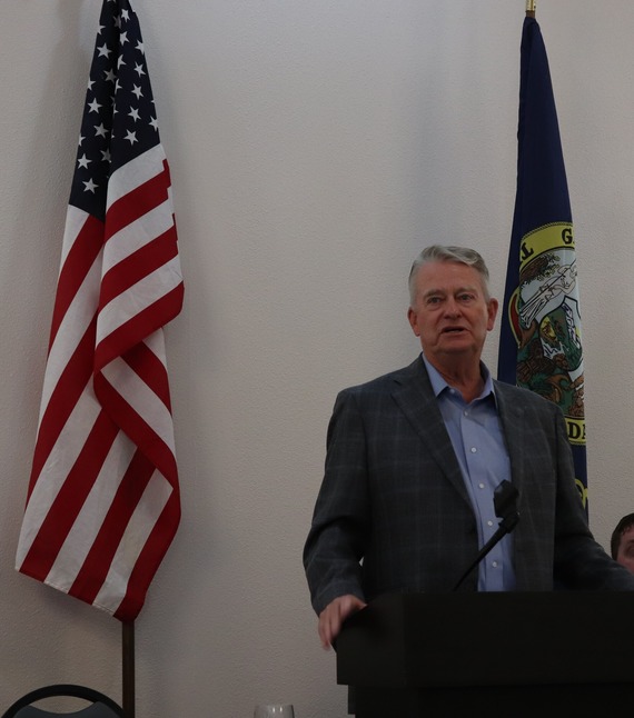 Governor speaking in Orofino