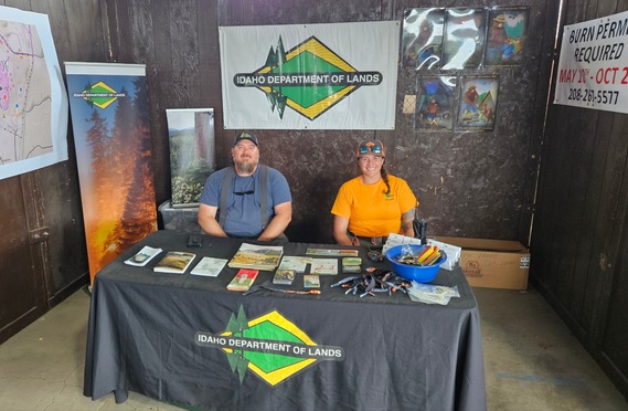 IDL Booth: Jason Wilkerson, PFS and Jasmine Chowning, Resource Foreman-Fire