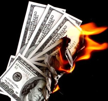 Burning Money - (by purpleslog)