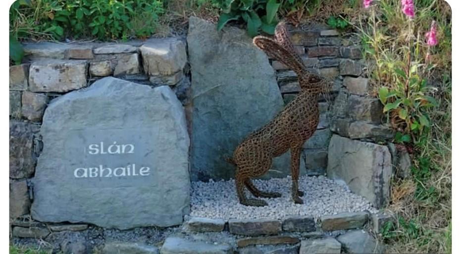 Local Enhancement - repair-of-hare-sculpture-eu500-ahiohill-tidy-towns_hare