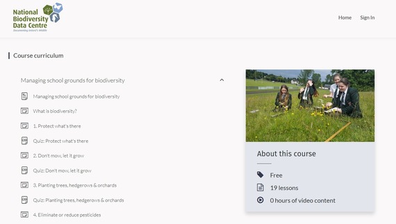online schools biodiversity